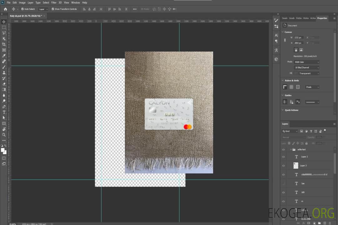 Algérie Calyon Algérie Banque mastercard photolook recto template